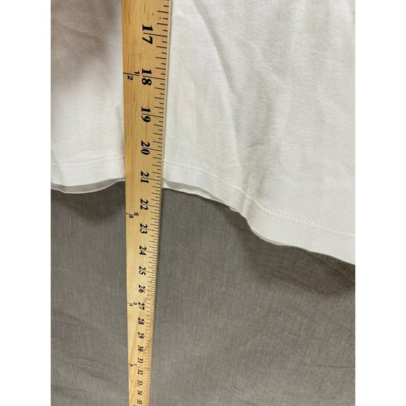 Nautica Shirt‎ Womens Medium White Round Neck Contrast Cuff Long Sleeve Ladies. - Picture 8 of 9